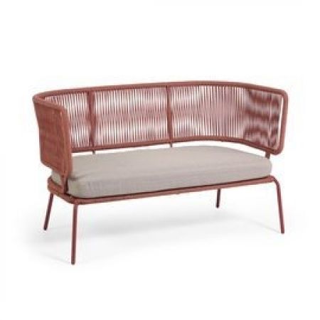 Sofa ogrodowa Madin różowa szer. 135 cm 2modern