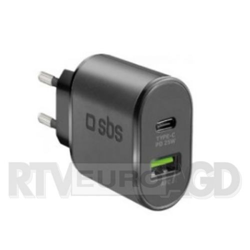 SBS PD 1x USB + 1x Typ C 25W (czarny)