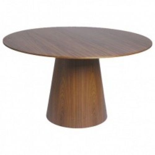 Stół do jadalni fungo 130 cm drewniany ciemnobrązowy Lectus